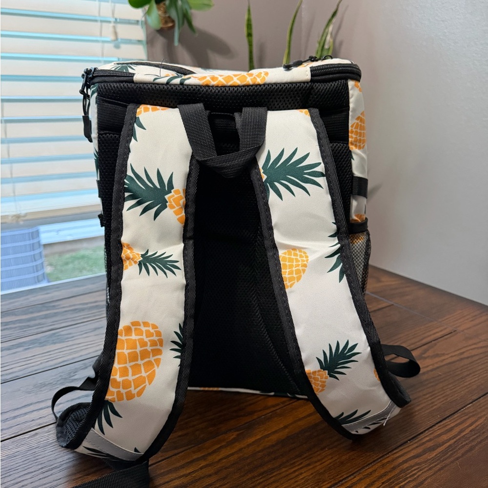 Pineapple Print Backpack Cooler - image 2
